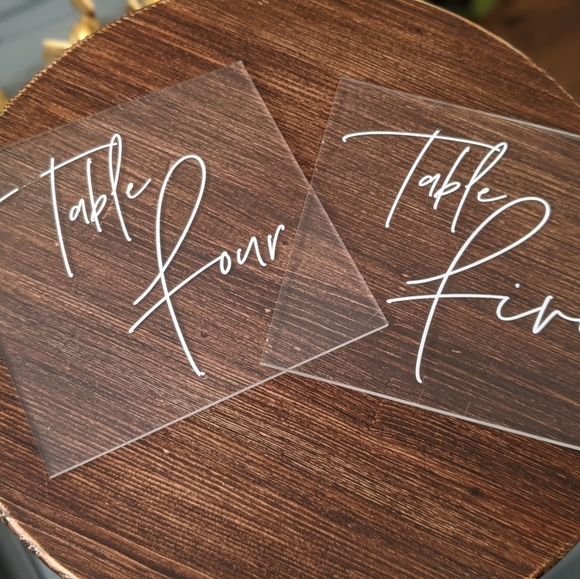 | acrylic table numbers 1-11 | - Picture 9 of 9